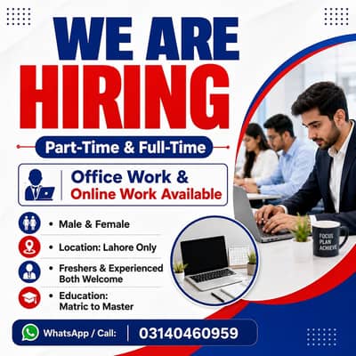 WE ARE HIRING MALE AND FEMALES STAFF FOR ONLINE WORK
