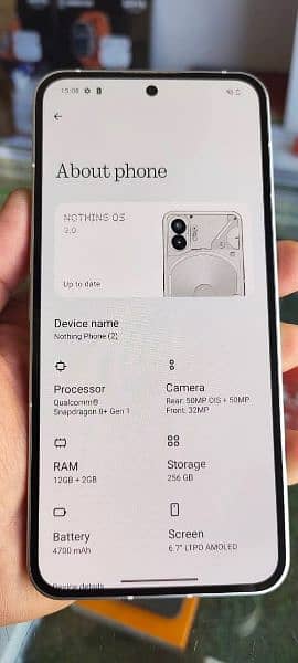 nothing 2 12 GB RAM 256 GB memory 0320/1576/078