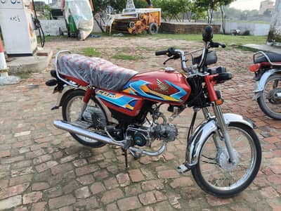 Honda CD 70  10/10 all file clear biometric bi mily ga