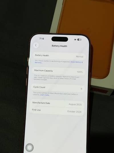 iPhone 17 pro Max 256 GB memory 0320/1576/078