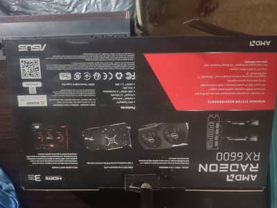 Rx6600 gpu original with box gpu 50000