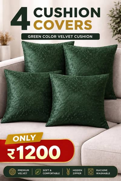 4 cushion covers