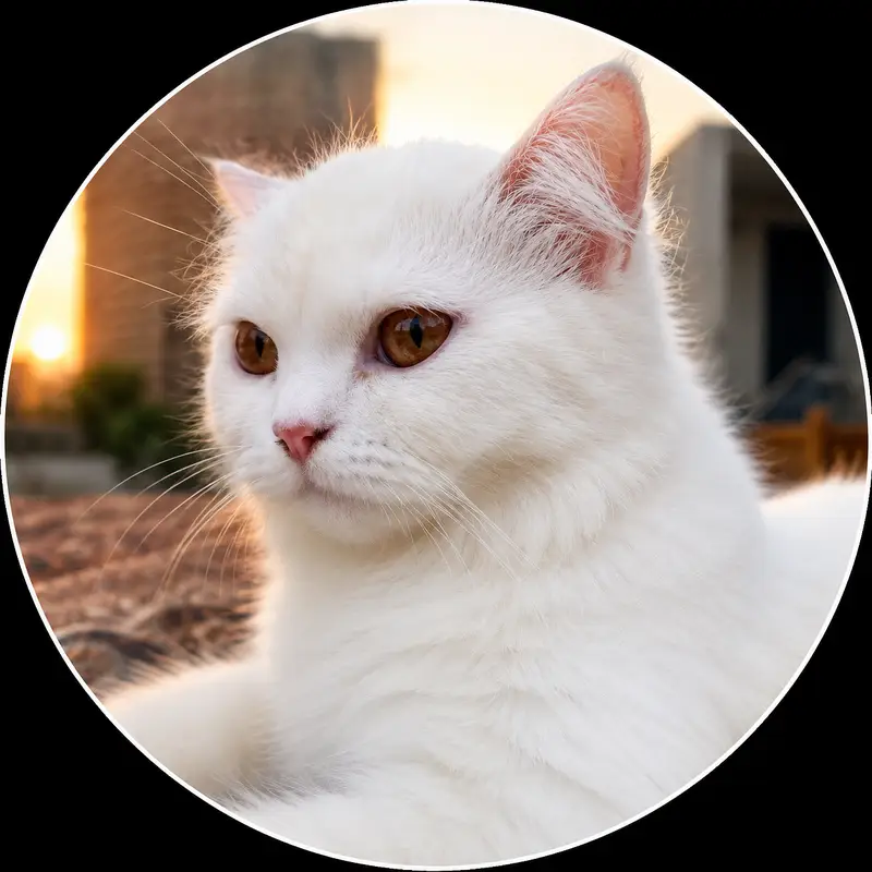 Parsian female cat, age 8 months, eyes golden blackish — photo 6