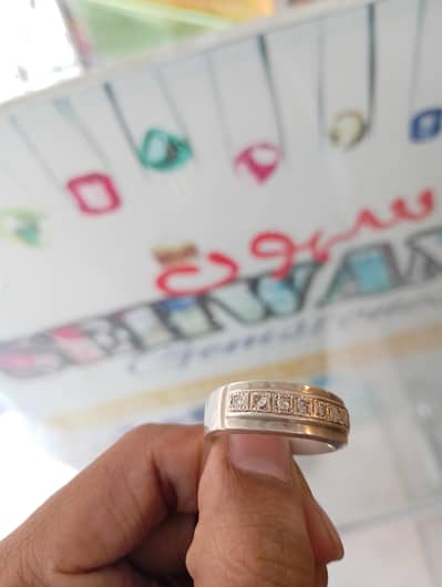 Diamond silver Ring 7 pices