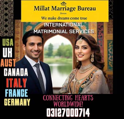 Marriage Bureau/Abroad/Proposals/Online Rishta/Match Maker/shadi