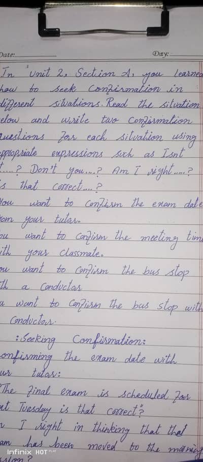 Neat writing and assignments and note writing service