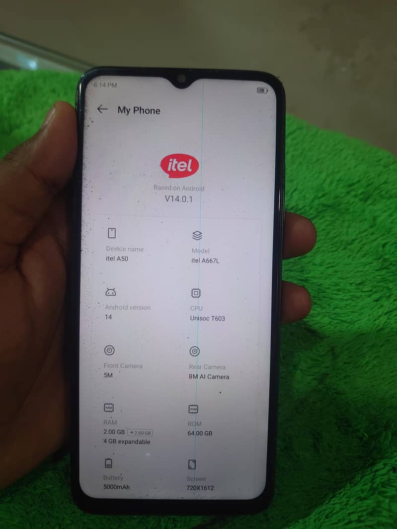 Itel A50 0