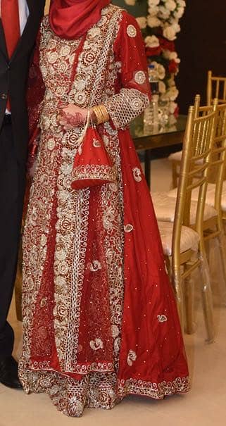 Bridal red dress for Baraat