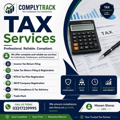 Tax Consultant in islamabad - Tax Filer, FBR - Tax Return - SECP, NTN