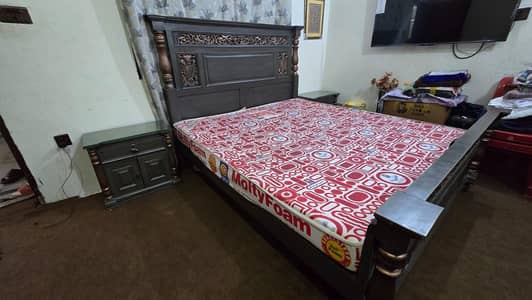 Pure Chanutti Wooden Bed Set With Master Molty Foam