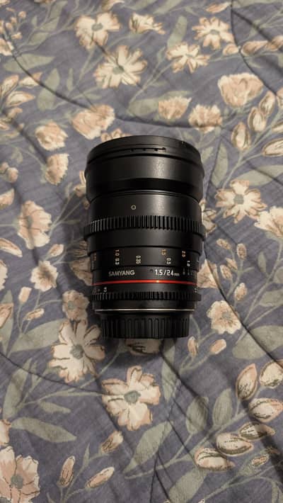 Samyang 24mm T1.5 cine lens ii EF mount/canon mount