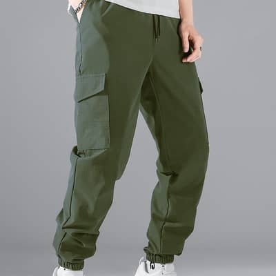 Men's Premium Black Wide-Leg Pleated Trousers - Casual Fit