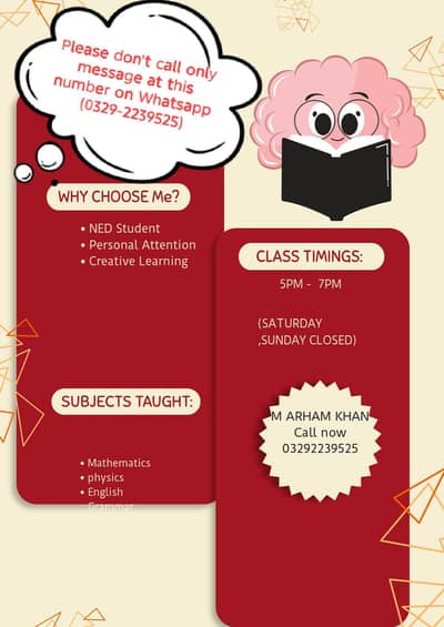 Tutor for classes I -9