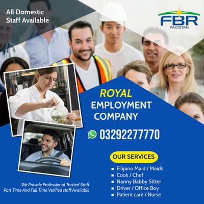 We Provide House Maids, Couples, Driver, Filipino, Nurse, Cook, helper