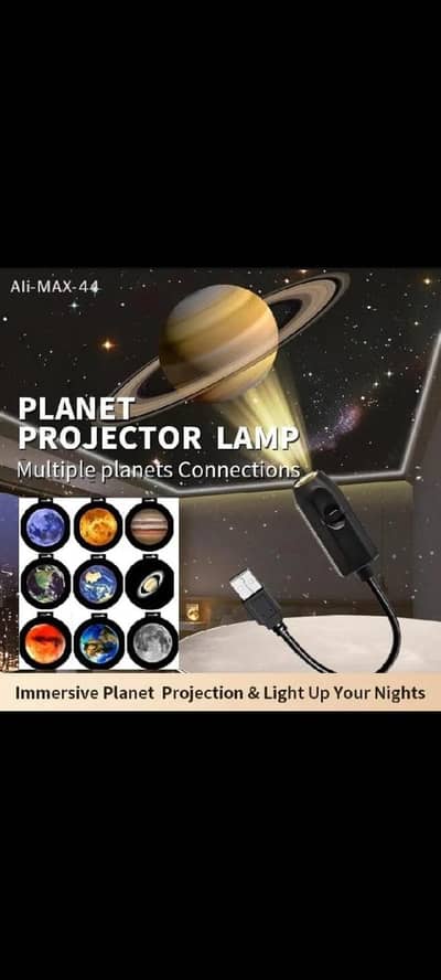 USB Celling Moon Earth Projection Atmosphere Light Start Sky Night