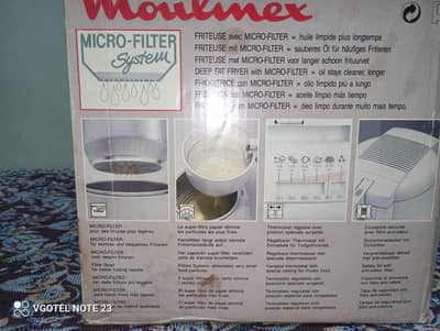 Moulinex deep fryer
