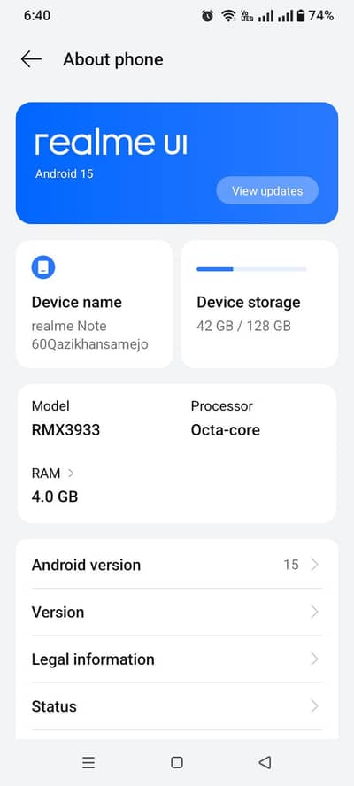 Realme Note 60