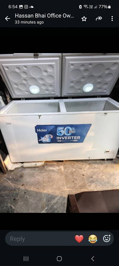haier invertee freezer for sake 4 month used