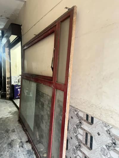 shop mirror frame and door
