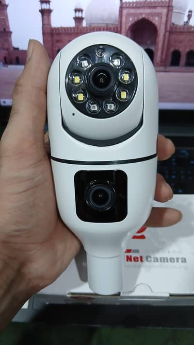 Mini PTZ Bulb Camera Dual Lens full HD with Bulb E27 Socket v380