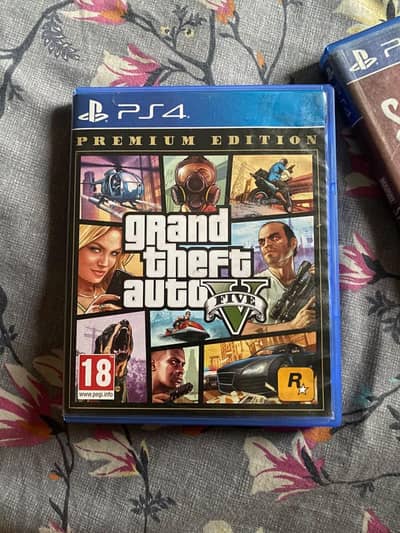 PS4 Games Bundle – GTA 5 + Marvel's Spider-Man (Excellent Condition)