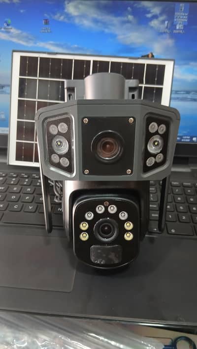 Ca-wc013 Ptz Solar Outdoor 8mp Dual Lens Camera