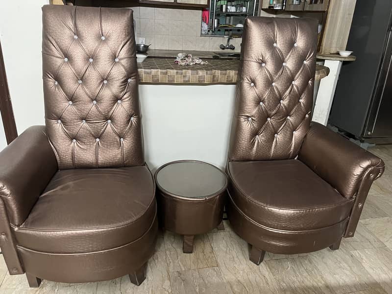 Sofa chairs with table 1