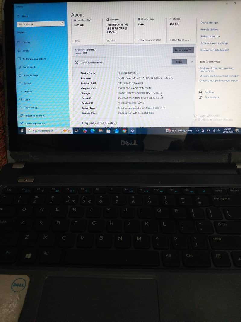 Dell i5 0