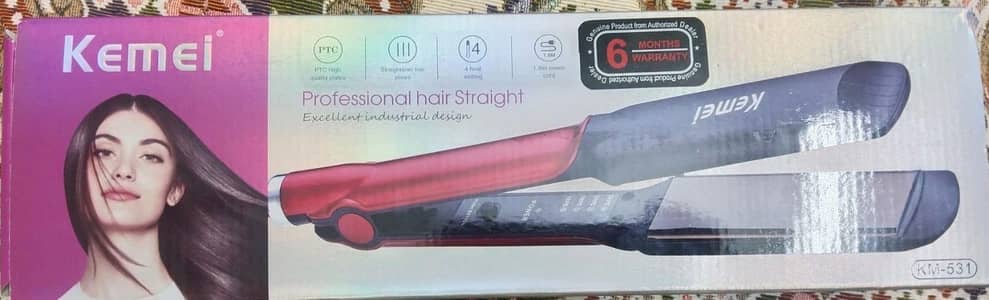 Kemei Hair Straightener Box Pack