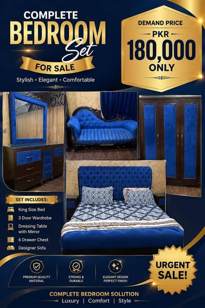 bedroom set for urgent sell