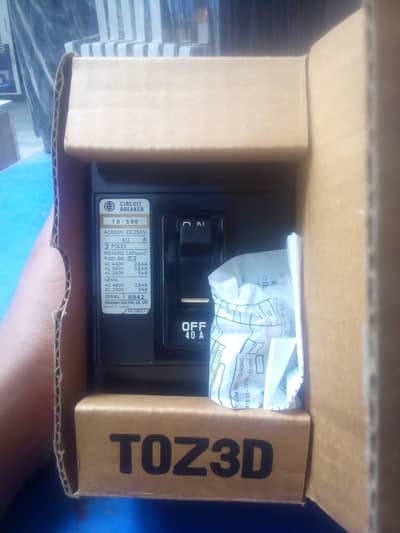 Terasaki 3Pole  Breaker 40A Box Pack Pics Available. . .