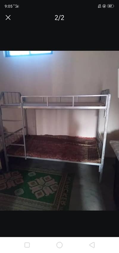 strong iron bunk bed