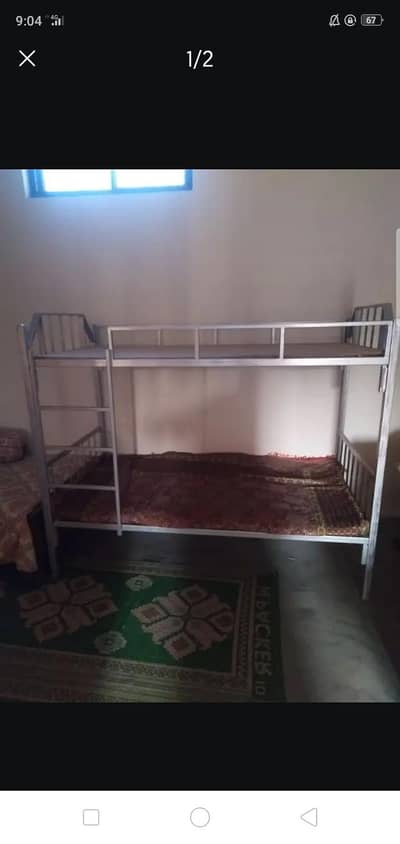 strong iron bunk bed