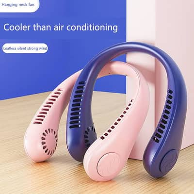 STREET VENDOR Bladeless Neck Fan Rechargeable USB Portable Cooling Fan