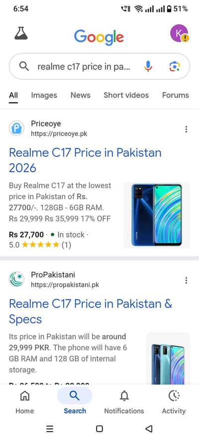 Realme C17. . . 03292048904
