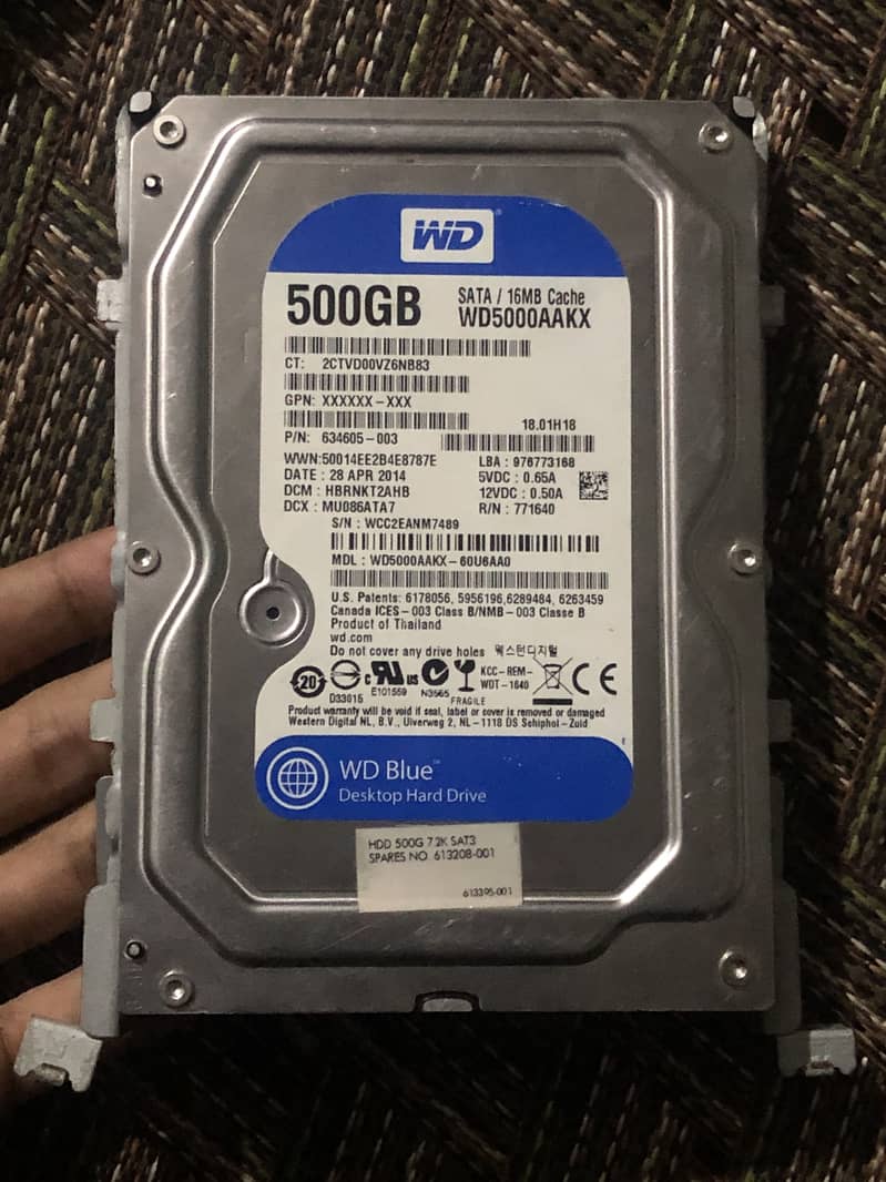 Computer Hard Disk 500 Gb 0