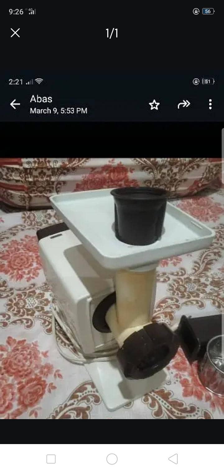 imported meet grinder 0