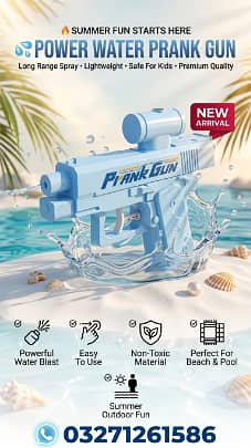  Power Water Prank Gun | Summer Water Blaster Fun 