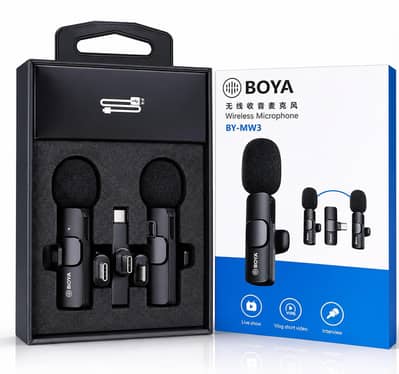 Original BOYA BY-MW3 Wireless Microphone | Android & iPhone