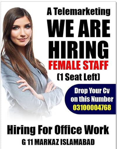 Hiring only girl