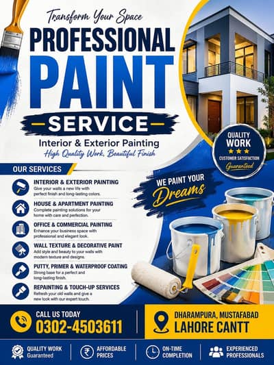 professional Paint Services in lahore