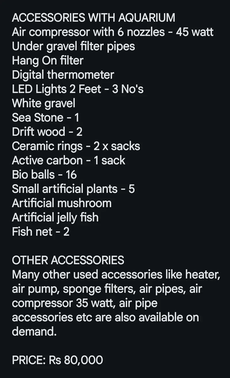 FISH, AQUARIUM AND ACCESSORIES — photo 2
