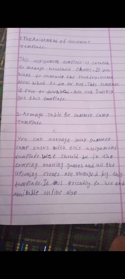 assignment writing