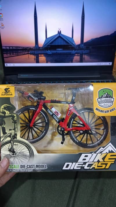 Bicycle Model Kids Bike Toy Mountain Bike Simulation Bicycle Toy Red