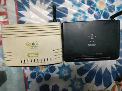 wifi router [Ptcl and Belkin]