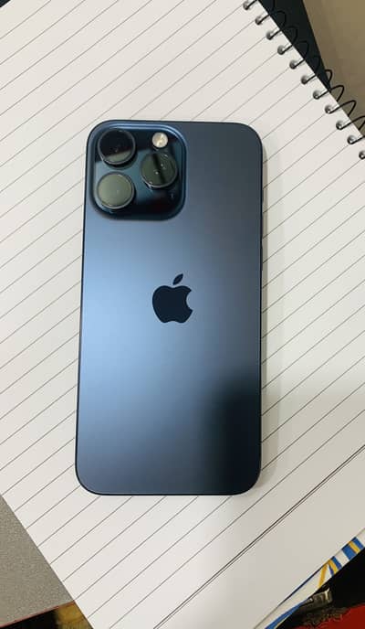 iPhone 15 Pro Max -256 GB, 84 % Health/ZPA-PTA APPROVED -Blue Titanium