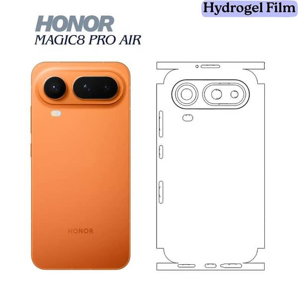 Honor Magic8 Pro Air / Magic V6 Back Sheet Clear/Matte | Transparent & Anti-Fingerprint TPU Back Protector | Self-Healing Scratch Resistant | Ultra Thin Slim Fit | Case Friendly | Hydrogel Film Back Cover