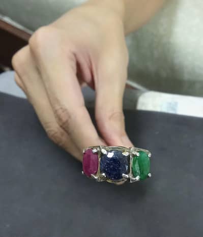 Real Gems Stones Ring