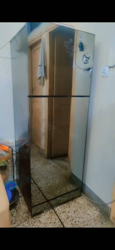 Glass door fridge