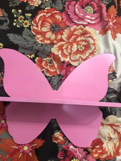 Brand new Pink Butterfly Wall Shelf.